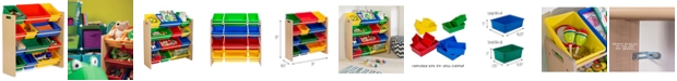 Honey Can Do Kids Toy Room Organizer with Totes, 12 Bins